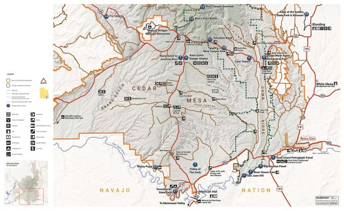 Bears Ears National Monument Map - Bears Ears Education Center